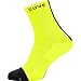 GORE WEAR M Unisexe Chaussettes, Taille: 44-46, Couleur: Jaune fluo/Noir