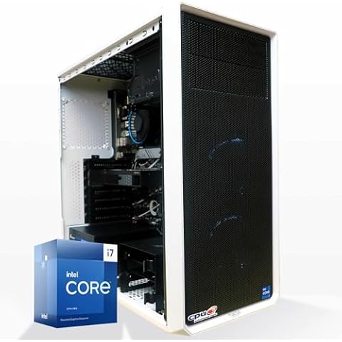 CPU Solutions Express HD Video Editing PC, CEV-9153-6 - Intel i7 14700F 20-Core 28 Threads, 5.4GHz Turbo - 64GB RAM & 1TB NVMe SSD - Quadro RTX A2000 Graphics - Windows 11 Pro, Mid Computer Tower Cover