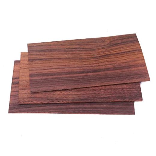 Alincov - Chapa de repuesto para guitarra en madera de palisandro, chapa de repuesto para la cabeza (3 unidades)