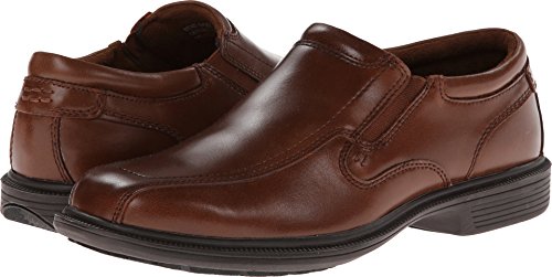 Nunn Bush Men's Bleeker Street Slip On Loafer with KORE Slip Resistant Comfort Technology, Cognac, 9 X-Wide US by Nunn Bush - Image 2