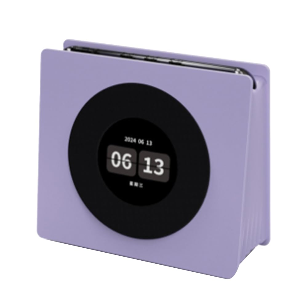 Haut-parleur Bluetooth rétro horloge numérique vinyle flottant connecté - 8