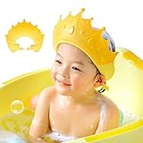 【Tamaño Ajustable】: La tapa del champú para niños tiene una hebilla ajustable, que se puede ajustar de acuerdo con la circunferencia de la cabeza del niño para adaptarse a la circunferencia de la cabeza del niño. Adecuado para edades: niños mayores de 6 meses a 9 años.