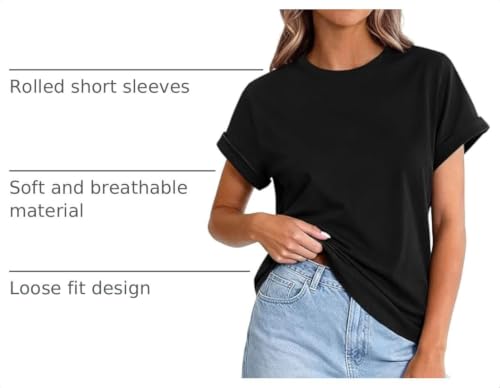 Image of PRETTYGARDEN Womens Summer Tops Short Sleeve Shirts