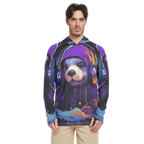 Rash Guard Homme Pourpre T-Shirt Design élégant Col Rond de Qualité