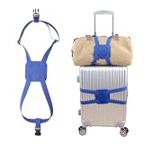 Luggage Straps for suitcases，Luggage Straps Bag Bungee， LAdd a Bag Easy to Travel Suitcase Elastic Strap Belt (Blue Luggage strap-1PCS)