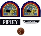 Alien Ripley U.S.C.S.S Nostromo Flight Wings Patch 5pc Bundle Set - Iron on sew on Backing B053