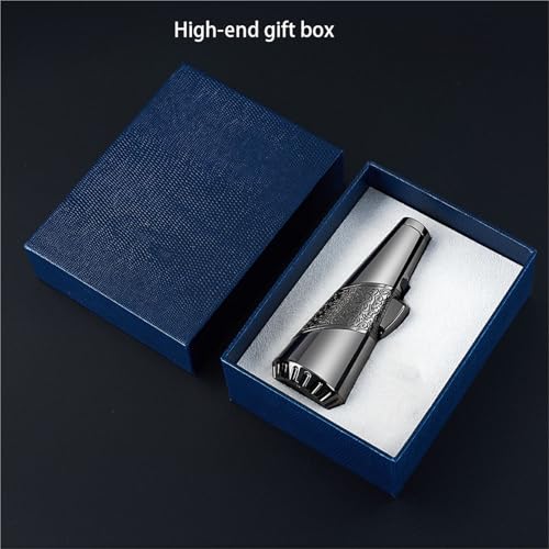 Encendedor de soplete recargable, el regalo elegante para puros 4