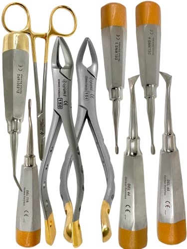 ARTLAB-Premium German Dental Extraction Extracting Forceps,Extracting Elevators Dental,Needle Holder,Scissors,Syringes,Dental Instruments Tool Kit (Set of 17 Each) - Thumbnail 7