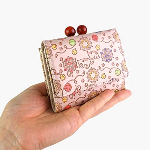 Amazon | [友禅文庫] 財布 レディース 三つ折り財布 がま口 がま口財布
