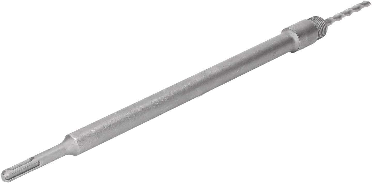 Drill Adapter Converter for Electric Hammer - High Carbon Steel with 350mm Length and Round Shank - Power Tool Accessory for Drill Conversion and Industrial Applications