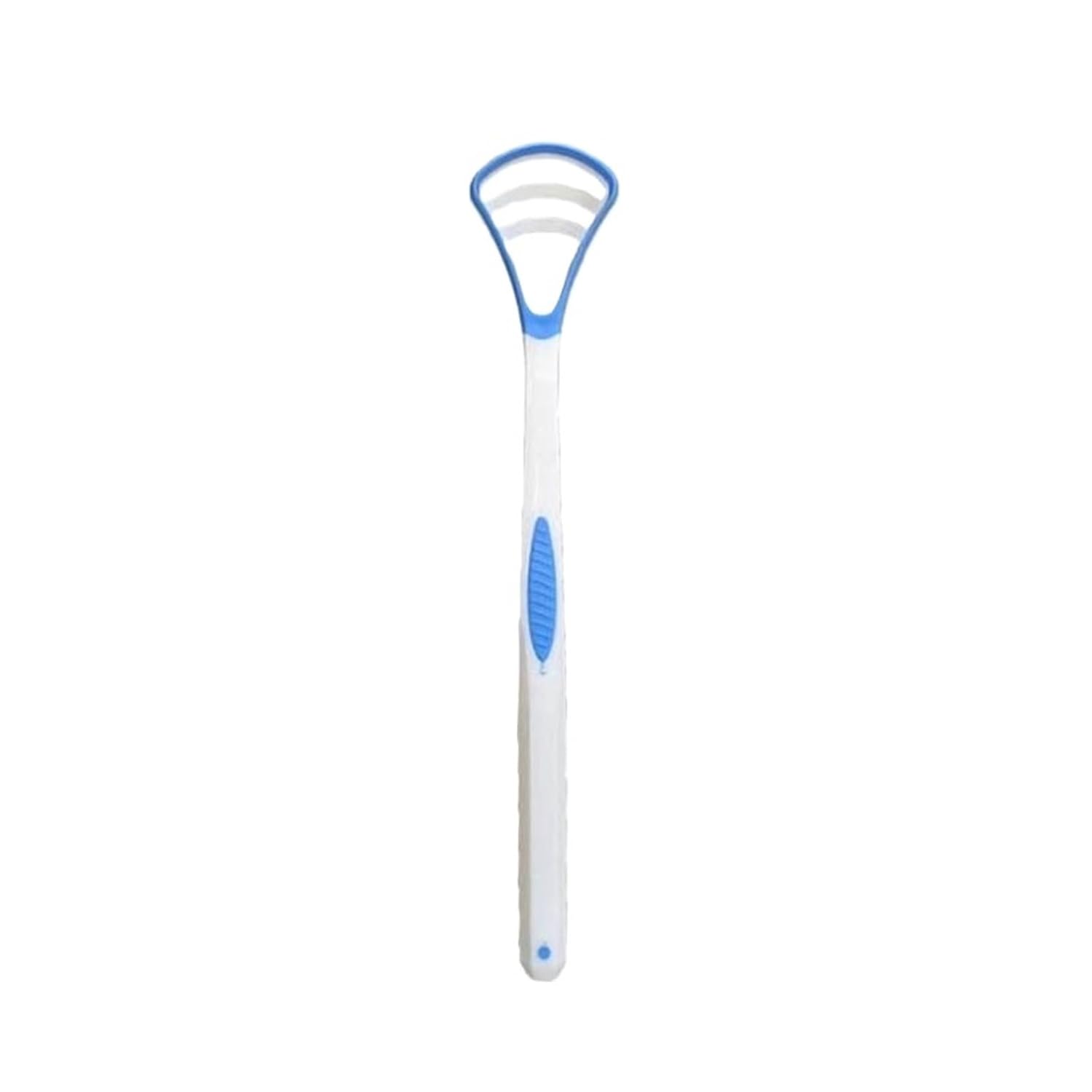 1PCS Dual Uses Tongue Scraper Cleaners Reusable Cleaning Brush Toothbrush Mouth Scraping(Blue)