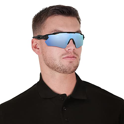 Oakley Men's Oo9208 Radar Ev Path Rectangular Sunglasses, Matte Black/Prizm Deep Water Polarized, 38 Mm #TOP6