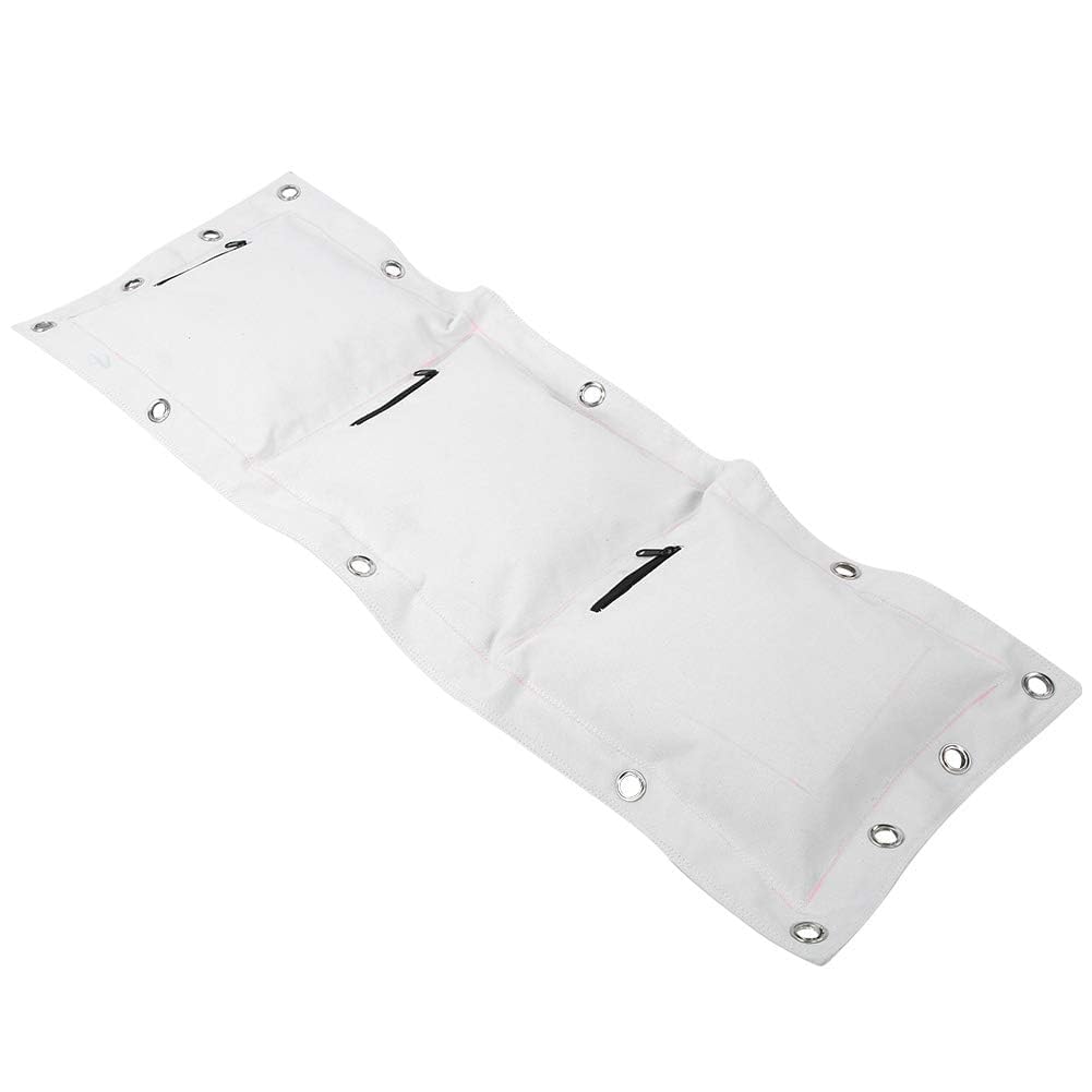 Borsa da parete in tela per Wing Chun, Kung Fu Kick Strike Sacco da boxe Punch Sacco di sabbia vuoto Bersaglio con cerniera per allenamento di boxe Taekwondo(Triple Bag)