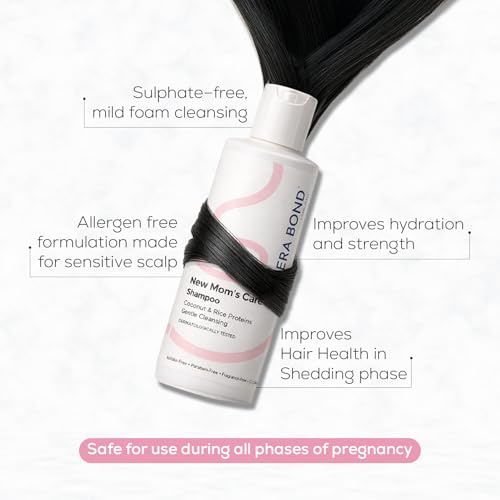 Image of KERA BOND New Moms Care Kit | Pregnancy and Postpartum Hair Care | Shampoo and Leave In Conditioner | Paraben Silicone Free Mild Formula | For Pregnant and Lactating Women | 100ml 50g