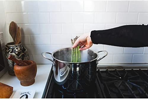 Sardel 8Qt Stock Pot | Induction Compatible & Oven Safe | Made From 5-Ply Stainless Steel | Heat Resistant Handles #TOP5