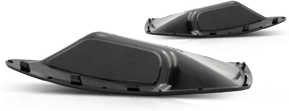 For Ford Fiesta Fog Light Cover 2011 2012 2013 Driver and Passenger Side Pair/Set | Front | Black | Hatchback/Sedan | FO1038144 + FO1039144 | AE8Z17E811AA + AE8Z17E810AA