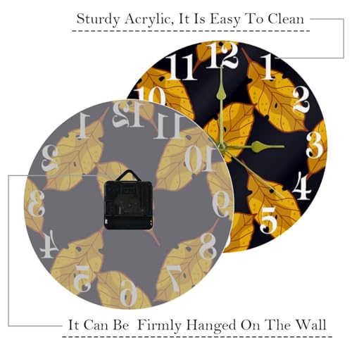 Horloge murale silencieuse sans tic-tac pour rester zen - 6