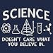 Science Care What You Believe Graphic T Shirt XL Charcoal