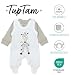 TupTam Baby Mädchen Jungen Strampler mit Langarmshirt Aufdruck Spruch 2 teilig, Farbe: Giraffe, Größe: 56