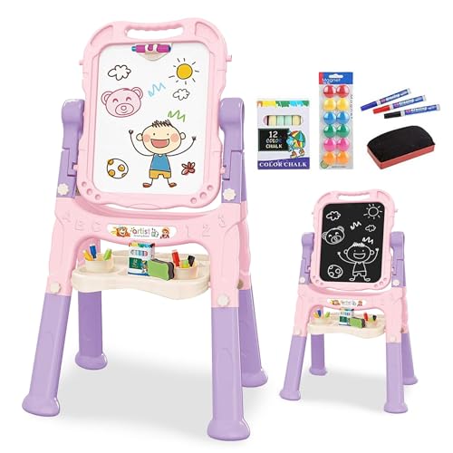 Kids Folding Double Sided Magnetic Drawing Board Easel