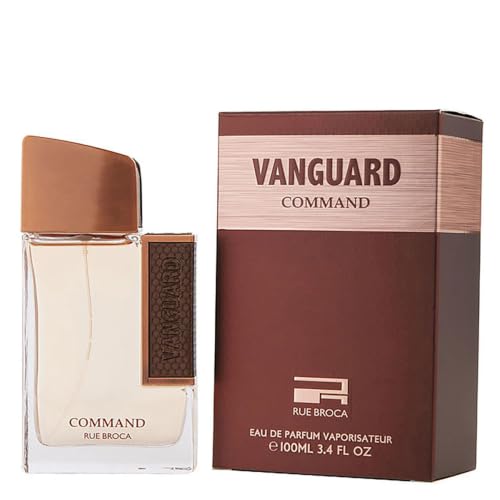 Afnan Rue Broca Vanguard Command Eau De Parfum for Men, 3.4 Oz