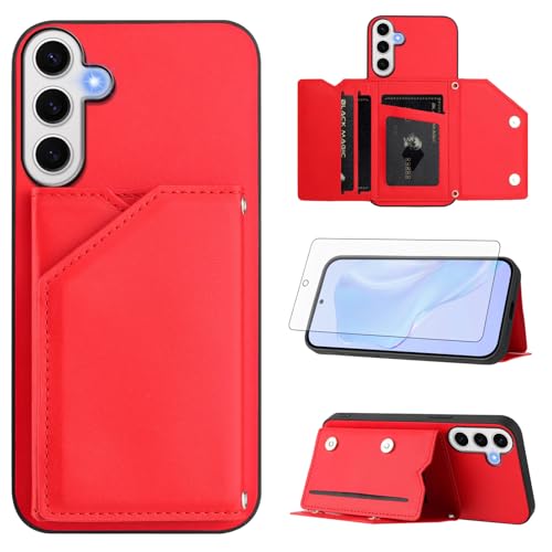 Protection Samsung Galaxy S24 FE 5G étui portefeuille verre trempé anti-choc