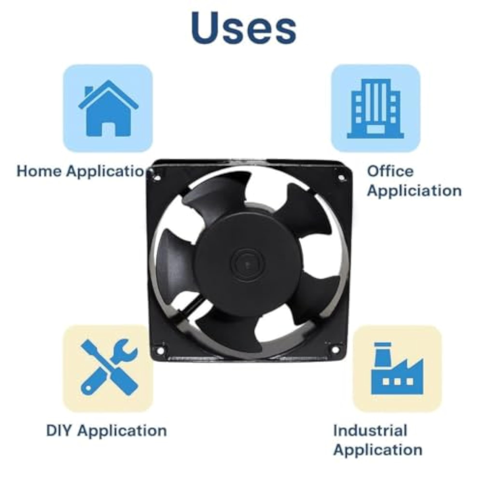 High-Speed Exhaust Fan with 100% Copper Motor