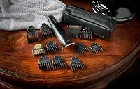 Remington Haarschneidemaschine Profi [Turbo Motor Funktion, Lithium Akku, 4h Laufzeit, Netz- & Akkubetrieb] T-Series 2in1: Barttrimmer & Haarschneider (9 Aufsteckkämme 1,5-25mm & Rasierer+Bart) MB7050 – Ansicht 2