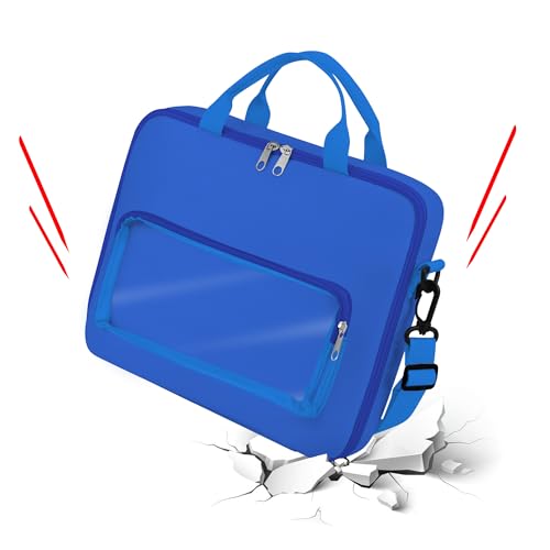 Gaga city 8-10 Zoll Kinder Tablet Tasche, mit Fächer für Edurino Figur und Stift, Kompatibel mit Ravensburger tiptoi Stift und Bücher, Blau