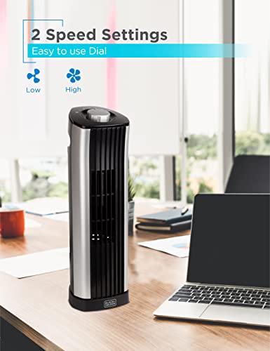 Black+Decker Mini Tower Fan - Quiet Oscillating Stand Up 14 Inch Desk Fans #TOP2