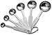 Natizo Stainless Steel Measuring Spoons - Set of 6 Accurate Spoons Including 1/2 Tablespoon and 1/8 Teaspoon Measuring Spoon - Gift Box