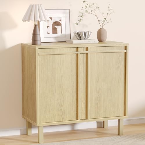 Image of Scoctcoc Sideboard Buffet Cabinet with Storage, Small Entryway Credenza