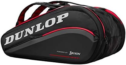 DUNLOP CX Performance 15 Pack Tennis Bag, Black/Red