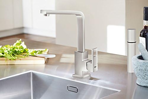 Grohe 31255DC0 Single-Lever Sink Mixer, Grey (Super Steel) - Image 3