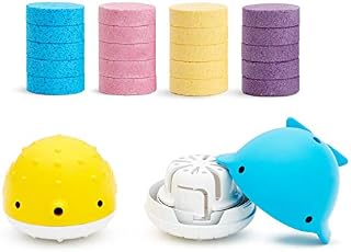 Munchkin Color Buddies Moisturizing Bath Water Color Tablets & 2 Toy Dispensers, 20