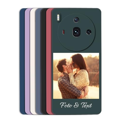 Sunrive Coque personnalisée Compatible avec Nubia Z50s Pro,avec Votre Propre Image, Photo,Texte, DIY Silicone Étui Housse Protecteur Souple Gel Mat Back Case+1x Cordon