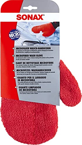 SONAX Guanto per il Lavaggio in Microfibra, per la...