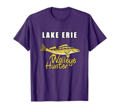 Erie Walleye Hunter, Tournament Fishing T Shirt T-Shirt