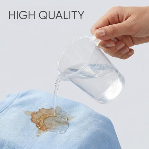 100ml & 250ml Plastic Clear Measuring Beaker 2 Pcs Graduated Measuring Cup with Handle Multipurpose PP Beaker for Home Kitchen Lab — 사진 4