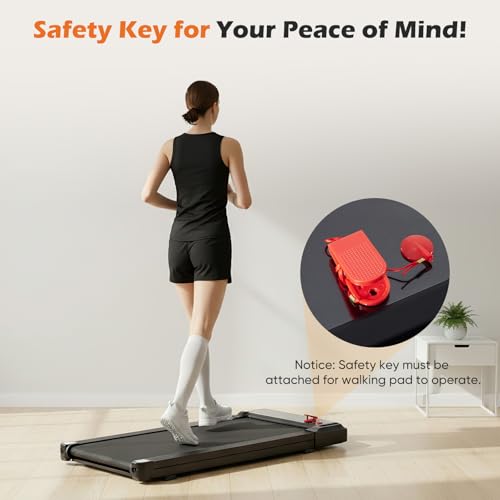 Sweetcrispy Compact Armless Treadmill for Small Spaces, Quiet Under-Desk Walking Pad, Slim & Portable Design for Home Office Workouts, Ideal for Apartments and Work-from-Home Fitness, Coal-Black by Sweetcrispy - Image 4