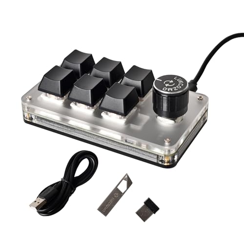 LUKCOZMO Macro Pad Macropad Programmable Keypad Customized 6-Key Mini Mechanical