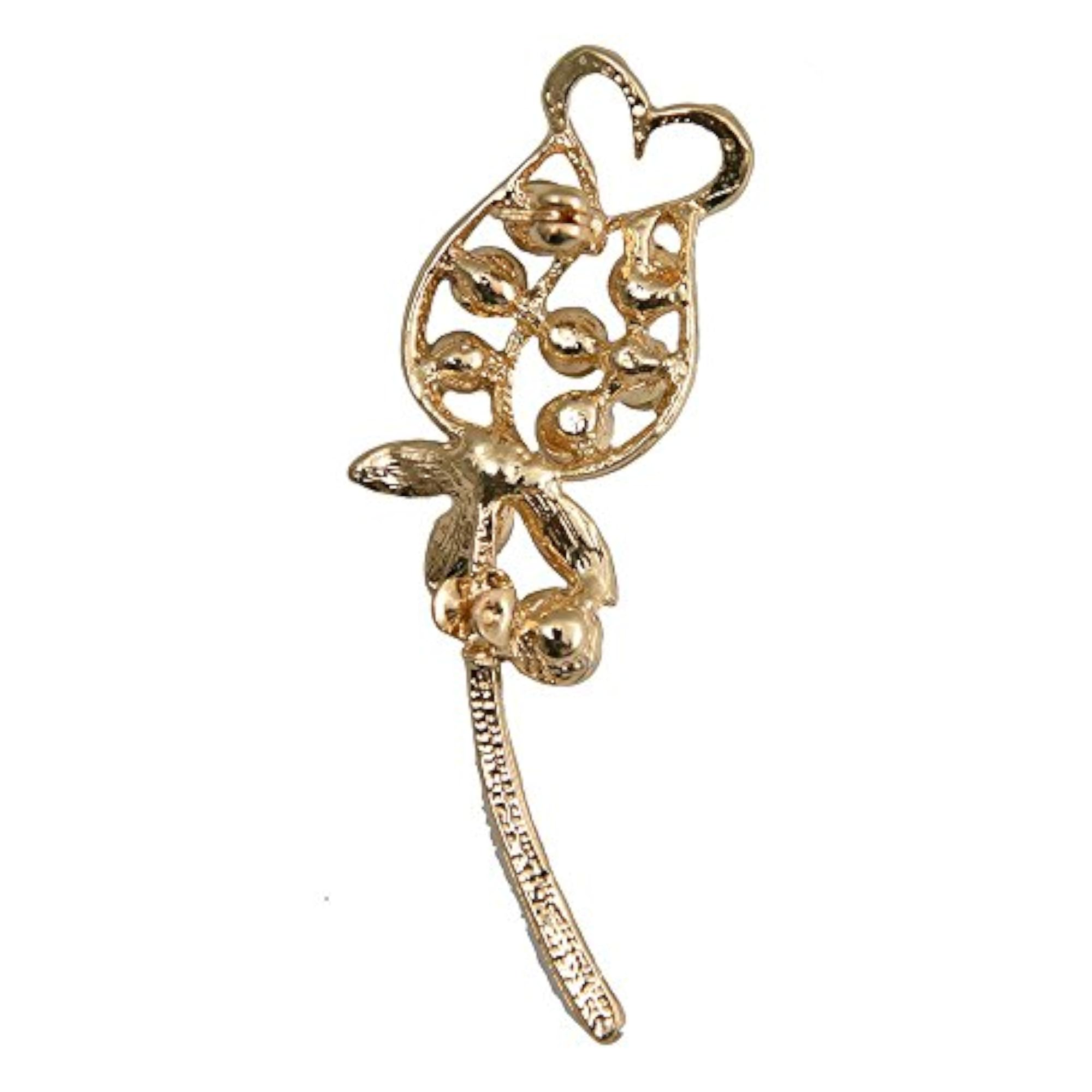 Vintage Silver Flower Brooch Pin for Women