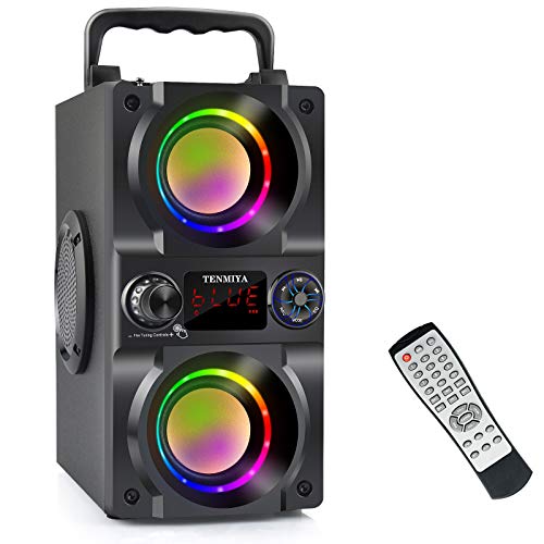 Onn Portable Bluetooth Speaker with LED Lights
