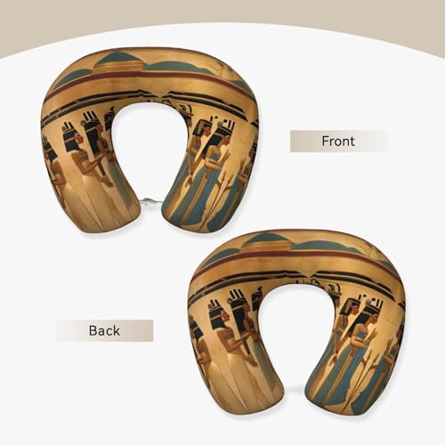 Almohada cervical de poliéster negra para viaje miniatura 3