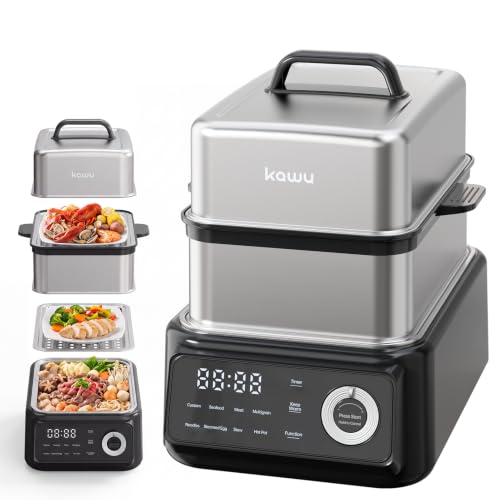 Kawu 14.05 Quart 3-Tier Steamer
