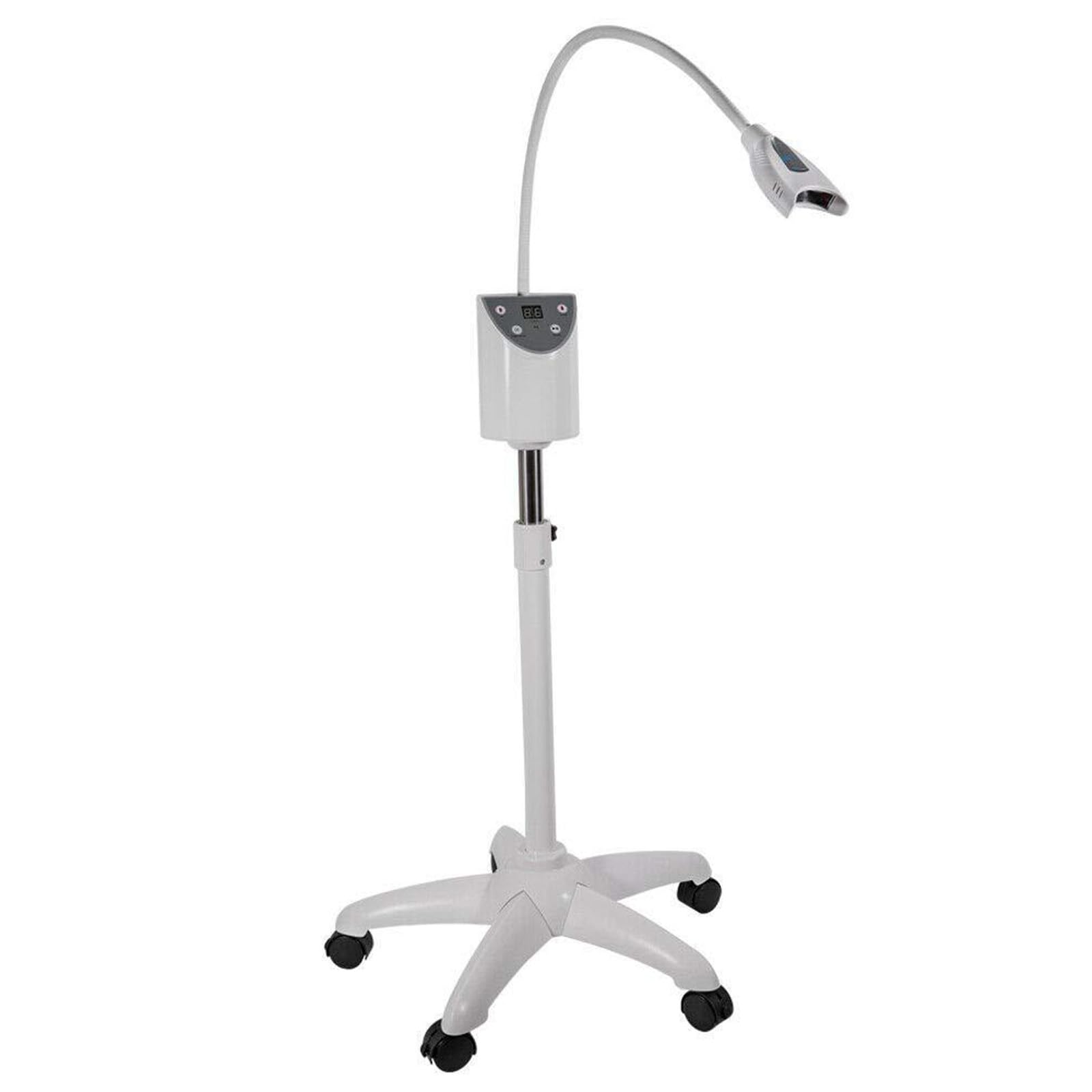 Zahnbleaching LED-Lampe 140W, lámpara de blanqueamiento Dental Profesional, Altura Ajustable y luz fría LED con Cuello de Cisne Flexible, para clínicas dentales y Salones de Belleza