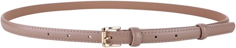 Women's Slim Waistband Decorated Denim Jeans With A Dress Waist Cinched Cowhide Suit Small Belt Women's