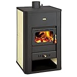 Wood Burning Stove with Back Boiler Fireplace Multi Fuel Prity S3W17 17+5 kW.