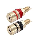 40 Uds. Conector de toma de banana de poste de encuadernación chapado en oro, amplificador de enchufe tipo banana de 4mm, terminales de altavoz, conector banana no magnético