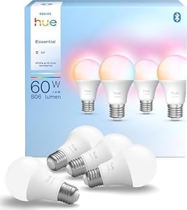 Philips Hue – Philips Hue Essential Smart LED A60 Lampe, Weiß und Farbiges